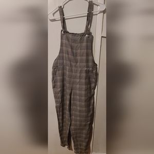 H&M plaid Overalls Size 2